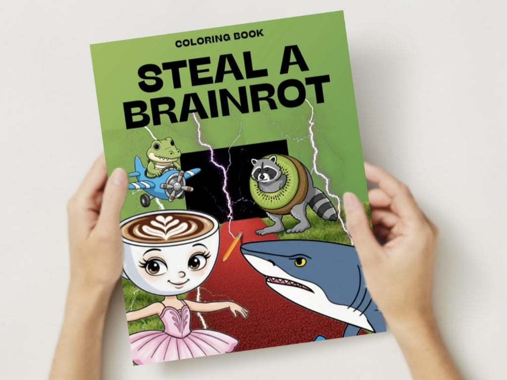 Libro para colorear "Steal a Brainrot"