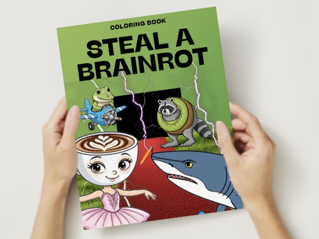 Libro para colorear "Steal a Brainrot"